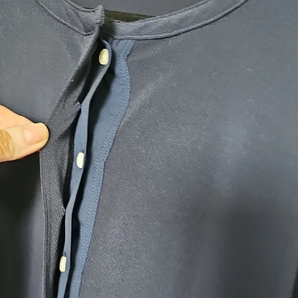 Lauren Ralph Lauren Classy Casual Navy Blue Buttoned Tunic XXL - Picture 4 of 10